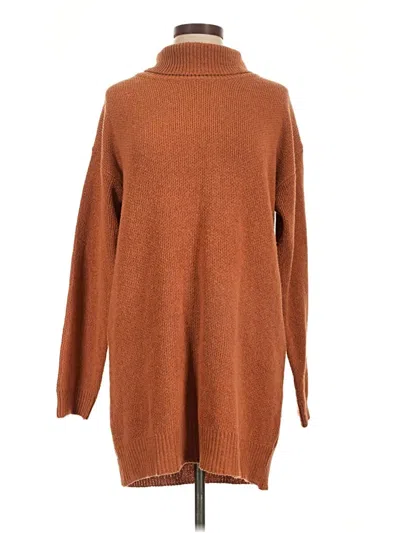 Pre-owned Entro Turtleneck Sweater In Brown