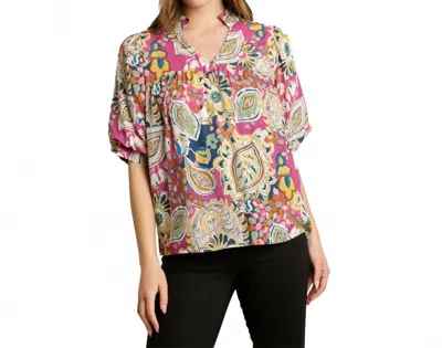 Entro Umgee A Line Blouse In Multi