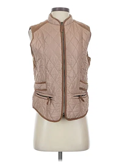 Pre-owned Entro Vest In Brown