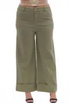 Entro Wide Leg Pants In Olive In Green