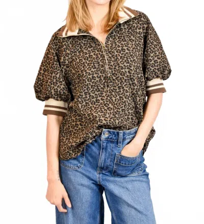 Entro Wild Allure Blouse In Leopard In Multi