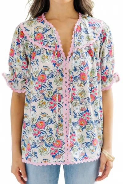 Entro Wilder Floral Blouse In Multi