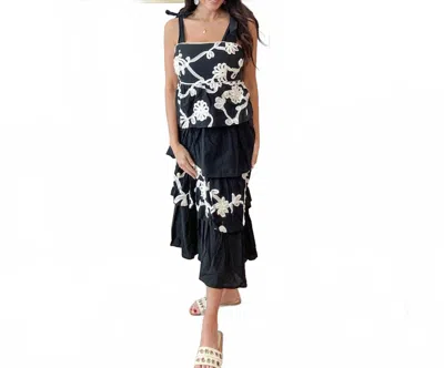Entro Women's Elegance In Stitches Dress In Black
