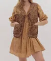 Entro Women's Nala Vest In Brown In Brown