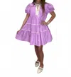 Entro Women's Pintuck Bubble Dress In Lilac In Purple