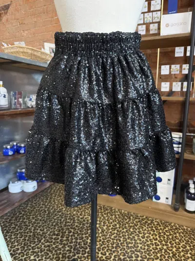 Entro Women's Sequin Skort In Black