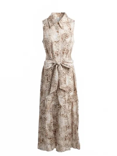 Entro Women's Sleeveless Maxi Dress In Animal In Multi