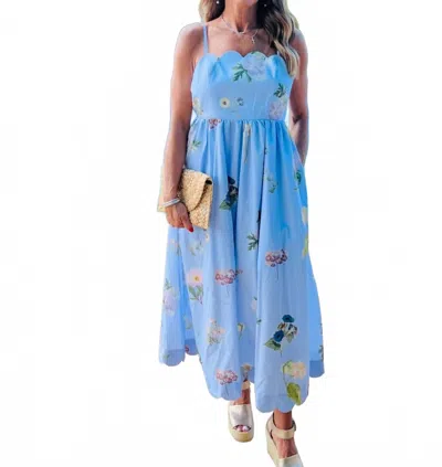 Entro Women's The Sunset Oasis Midi Dress In Baby Blue