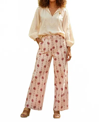 Entro Women's Wide Leg Pants In Ecru In Neutral