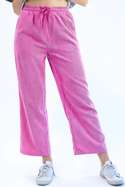 Entro Woodland Wish Corduroy Pants In Orchid In Pink