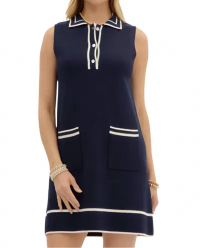 Entro Yacht Club Dress In Navy In Blue