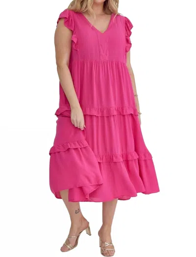 Entro You're Mine Dress In Hot Pink