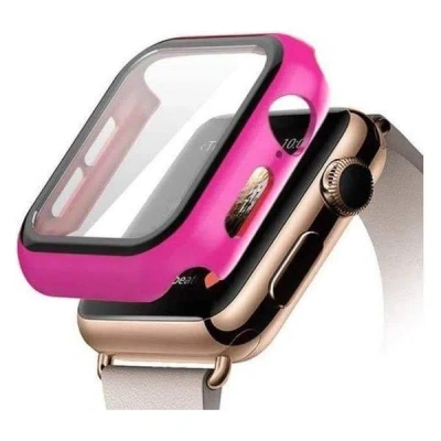 Entronix Case Compatible With Iwatch Series 3/2/1, 38mm - Hard Cover W/ Built-in Screen Protector In Pink