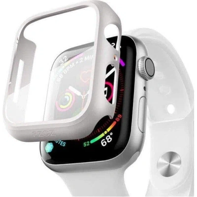 Entronix Case Compatible With Iwatch Series 9/8/7, 45mm - Hard Cover W/ Built-in Screen Protector In White