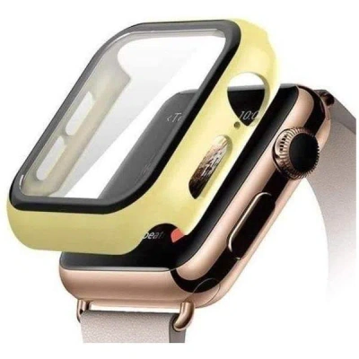 Entronix Case Compatible With Iwatch Series 9/8/7, 45mm - Hard Cover W/ Built-in Screen Protector In Yellow