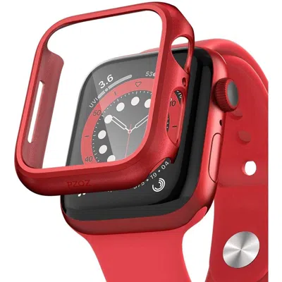 Entronix Case Compatible With Iwatch Series Ultra, 49mm - Hard Cover W/ Built-in Screen Protector In Red