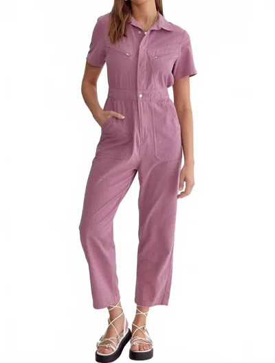 Entrousa Short Sleeve Jumpsuit In Purple