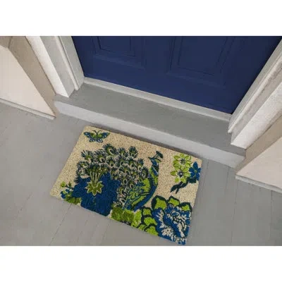 Entryways 35 In. X 22 In. Outdoor Door Mat In Blue,green