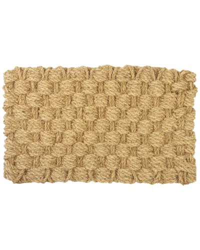 ENTRYWAYS ENTRYWAYS BASKET WEAVE EXTRATHICK WOVEN COCONUT FIBER DOORMAT