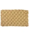 Entryways Basket Weave Large Extrathick Woven Coconut Fiber Doormat In Natural