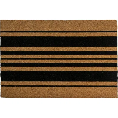 Entryways Bold Stripes Doormat In Brown