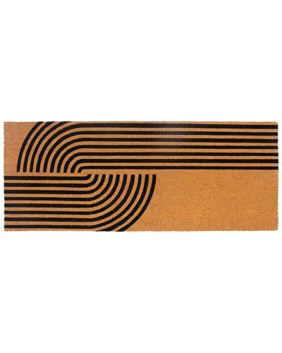 Entryways Concentric 24x36 Coir Doormat In Brown