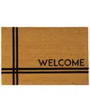 Entryways Crisscross Welcome Coir Doormat