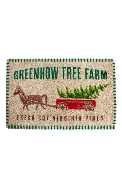 Entryways Fresh Cut Pines Doormat In Green