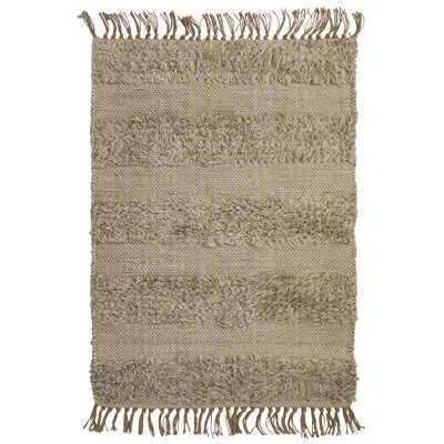 Entryways Handmade Flatweave Jute Beige Area Rug