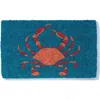 Entryways King Crab Coir Doormat In Red