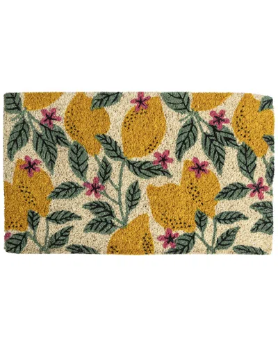 ENTRYWAYS ENTRYWAYS LEMONS HANDWOVEN COCONUT FIBER DOORMAT