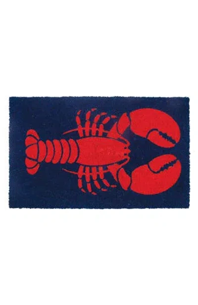 Entryways Lobster Coir Doormat In Blue