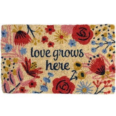 Entryways Love Grows Here Doormat In Multi