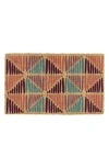 Entryways Macramé Doormat In Pink