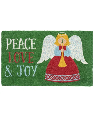 ENTRYWAYS ENTRYWAYS PEACE LOVE & JOY COIR DOORMAT