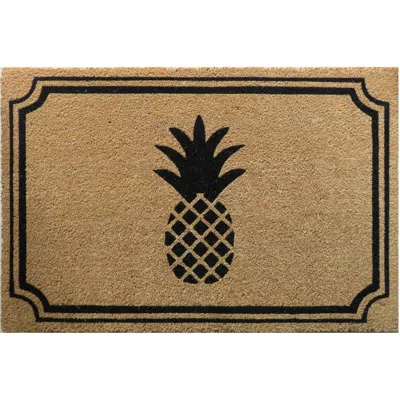 Entryways Pineapple Coir Doormat In Brown