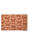 Entryways Ribbon Bows Doormat In Red