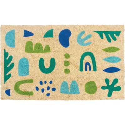 Entryways Sea Glass Coir Doormat In Multi