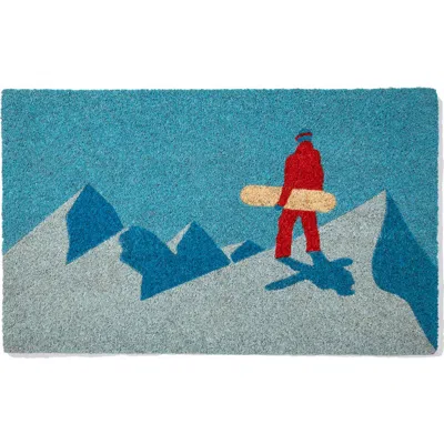 Entryways Snowboarder Dream Doormat In Blue
