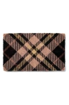 Entryways Tartan Plaid Doormat In Brown