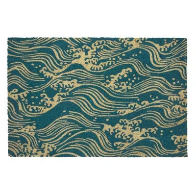 Entryways Victoria And Albert Museum Doormat - Waves In Turquoise