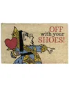 Entryways Victoria & Albert Museum Queen Of Hearts Coir Doormat In Multi