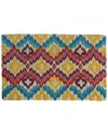 Entryways Williamsburg Flame Stitch Handwoven Coconut Fiber Doormat In Multi