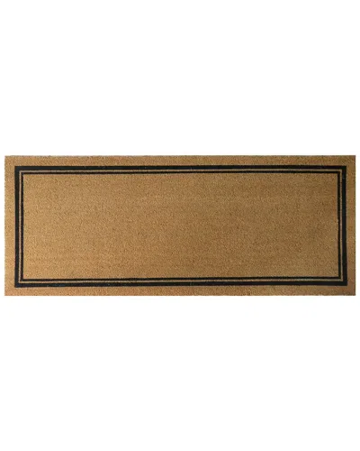 Entryways With Border 24x60 Coir Doormat In Beige