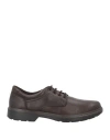 Enval Soft Man Lace-up Shoes Chocolate Brown Size 9 Leather In Brown