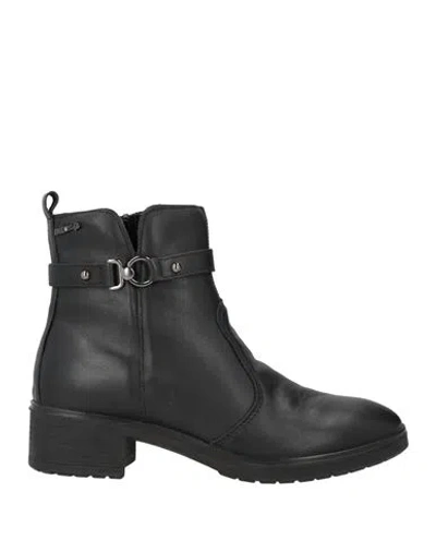 Enval Soft Woman Ankle Boots Black Size 7 Leather