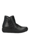Enval Soft Woman Ankle Boots Black Size 7 Leather In Black