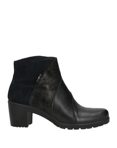 Enval Soft Woman Ankle Boots Black Size 8 Goat Skin