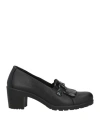 Enval Soft Woman Loafers Black Size 10 Leather In Black