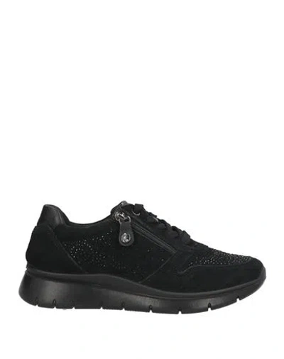 Enval Soft Woman Sneakers Black Size 6 Goat Skin